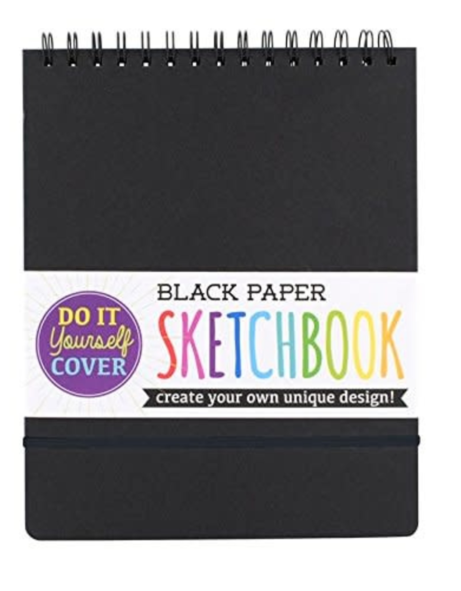 Ooly Black DIY Cover Sketchbook 8 X 10.5