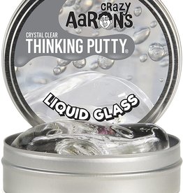 Crazy Aaron's Putty World Liquid Glass Crystal Clear 4" Tin