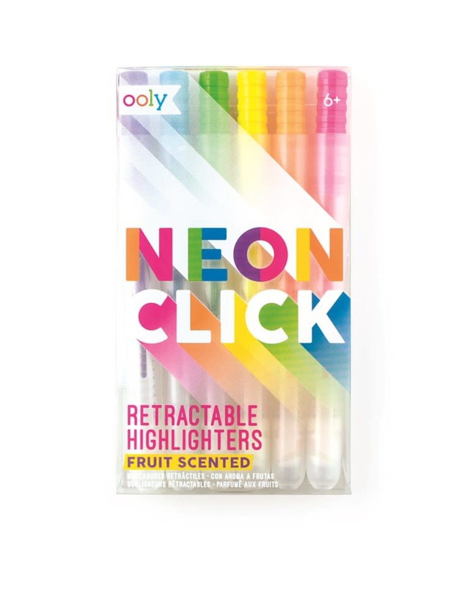 Ooly Neon Click Scented Retractable Highlighters