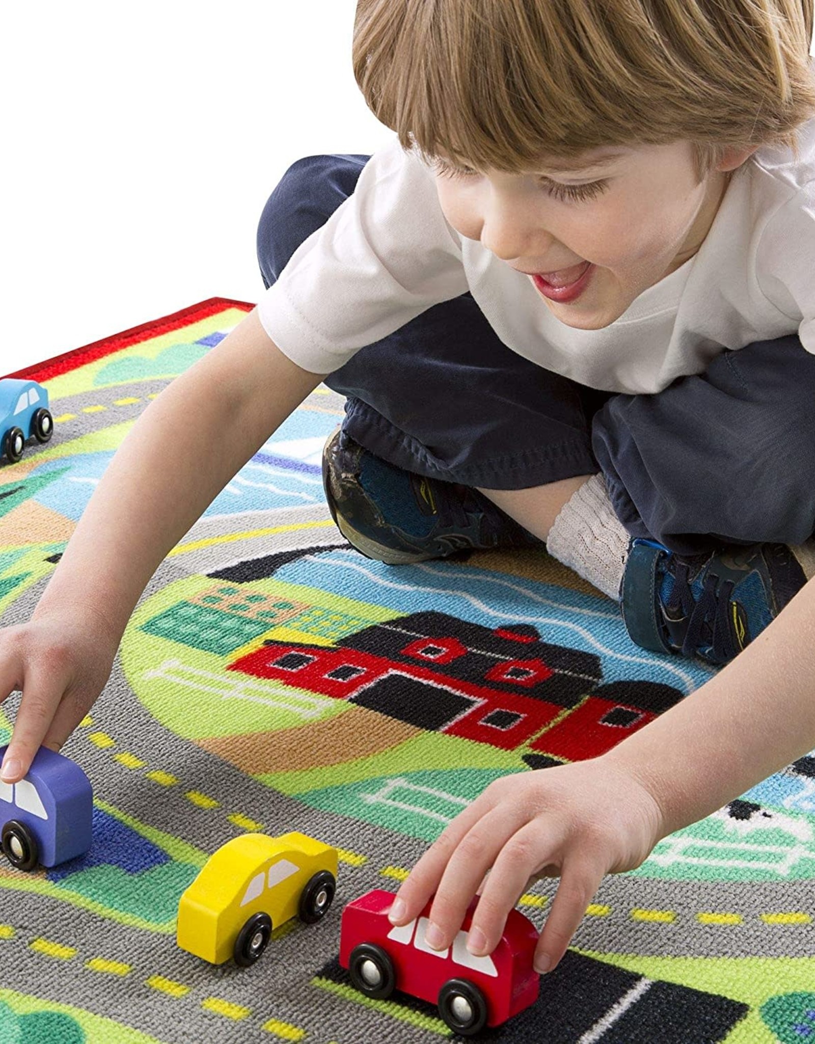 Melissa & Doug Round the Town Road Rug