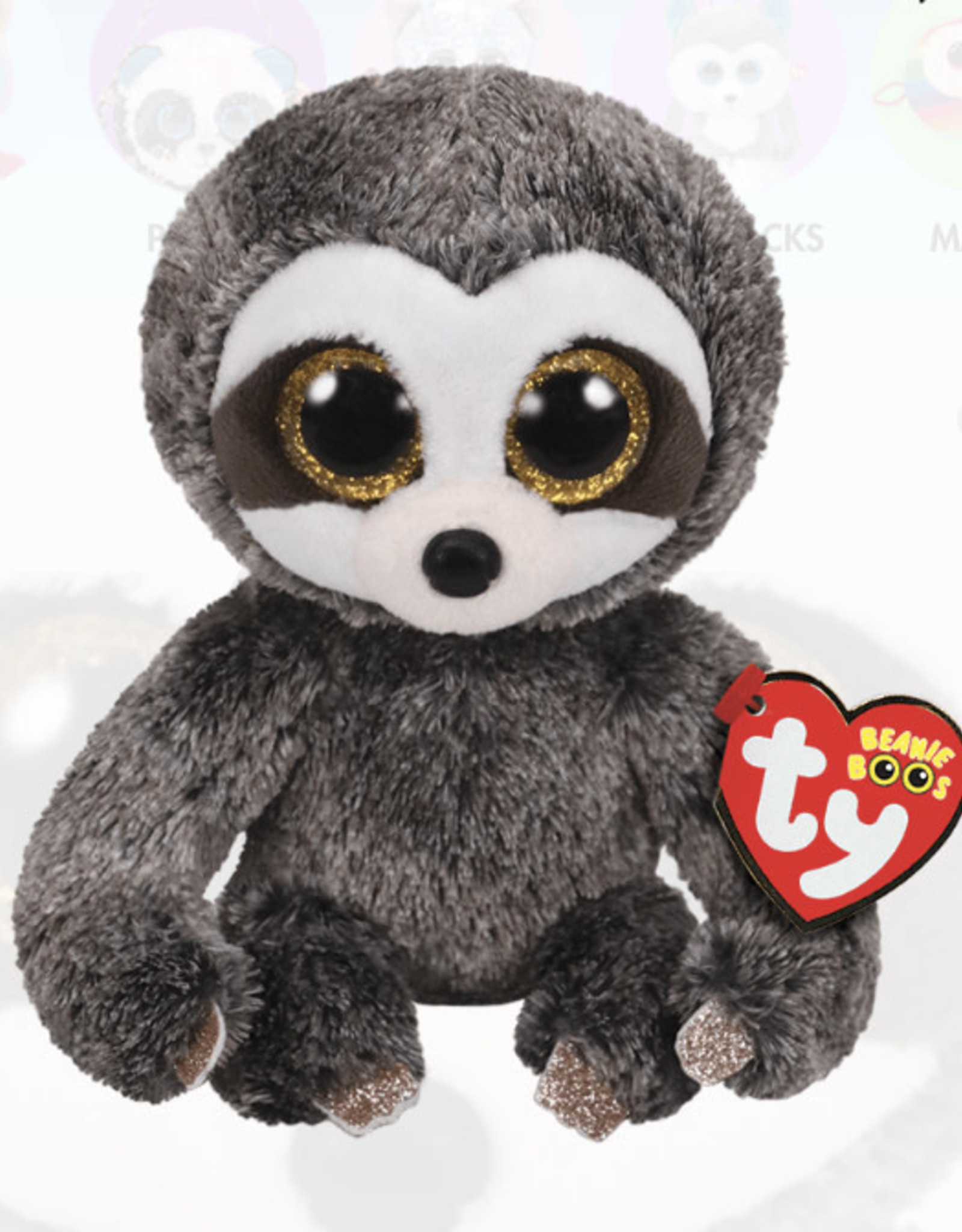 Ty Inc. DANGLER - grey sloth reg