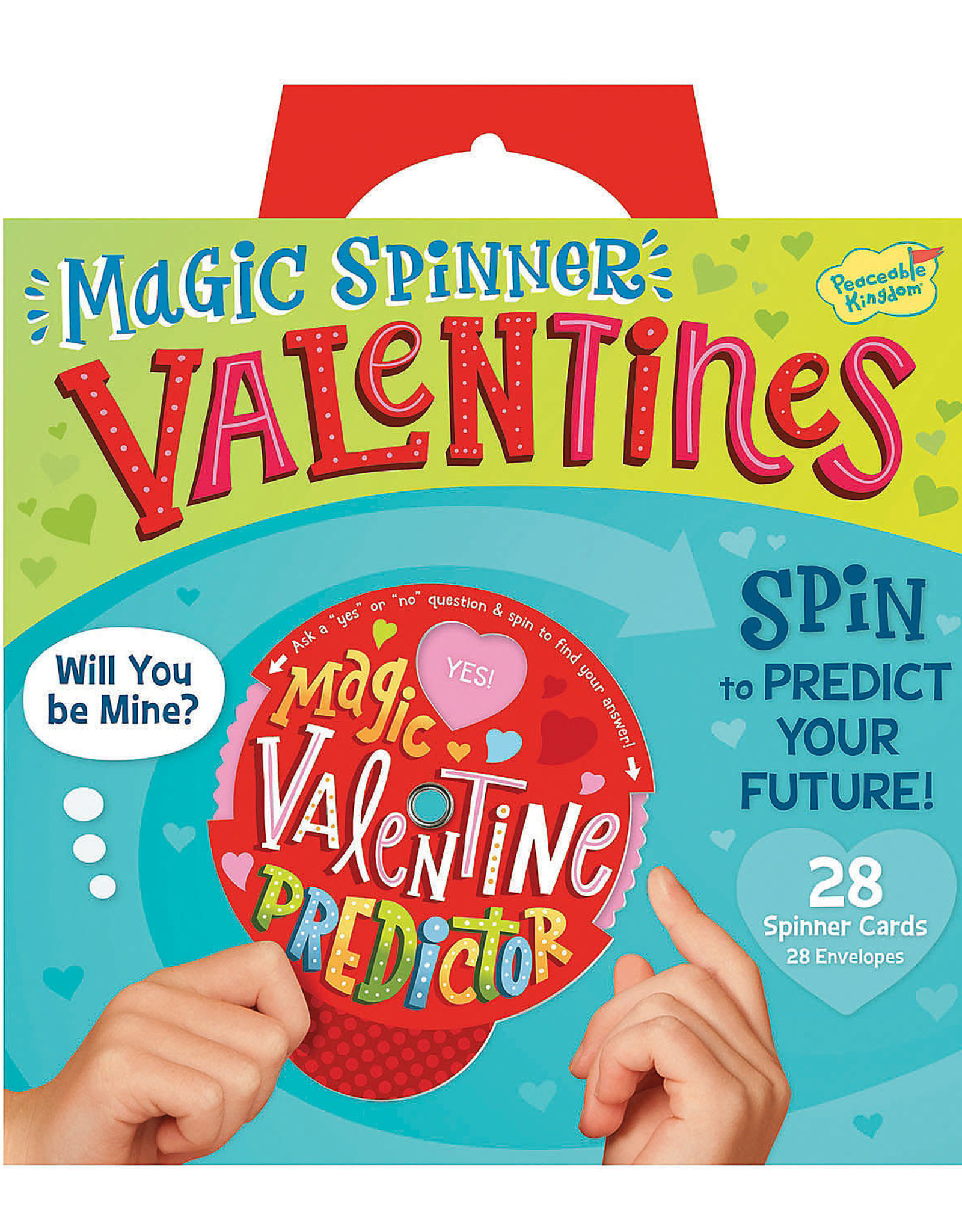 Peaceable Kingdom Magic Valentine Spinner Cards Super Valentin