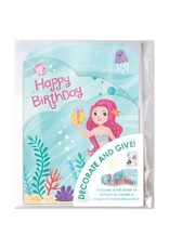 Peaceable Kingdom DECORATE YOUR OWN: MERMAID CARD
