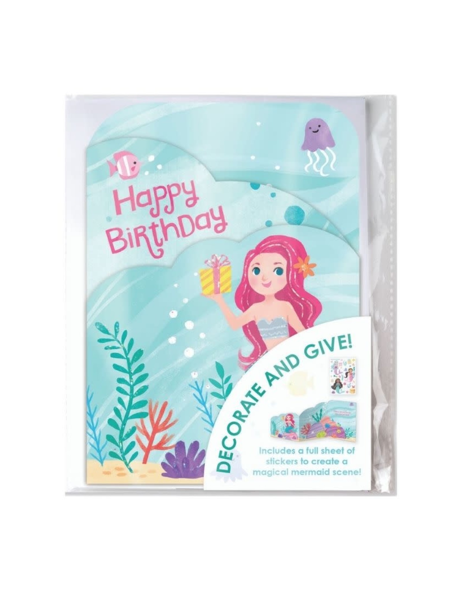 Peaceable Kingdom DECORATE YOUR OWN: MERMAID CARD