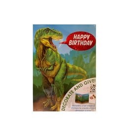 Peaceable Kingdom DINOSAUR FOIL DECORATE YOUR OWN CARD