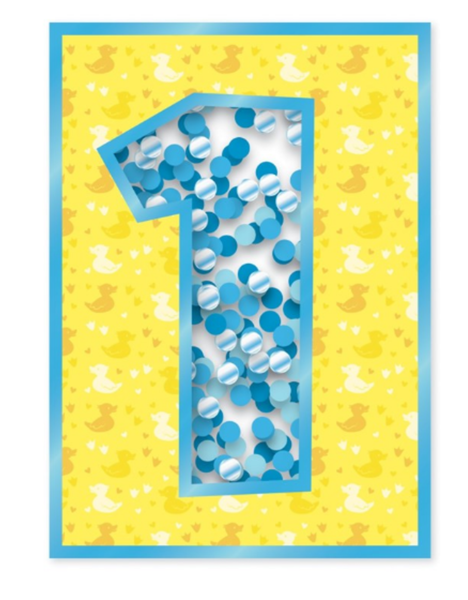 Peaceable Kingdom AGE 1 CONFETTI CARD