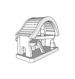wood doll house