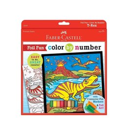 Faber-Castell Color By Number T-Rex Foil Fun
