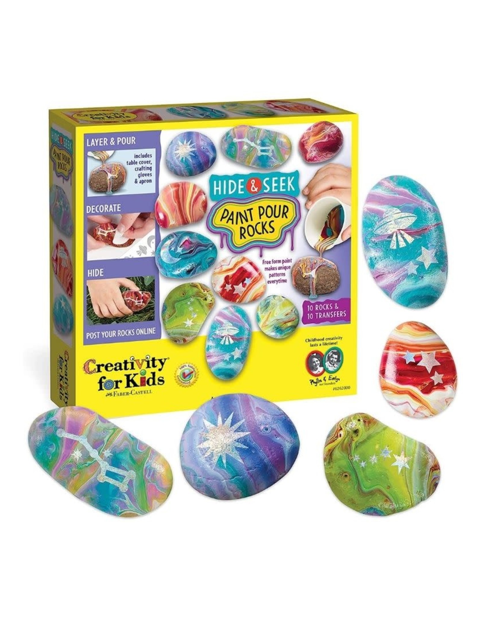 Faber-Castell Hide & Seek Paint Pour Rocks
