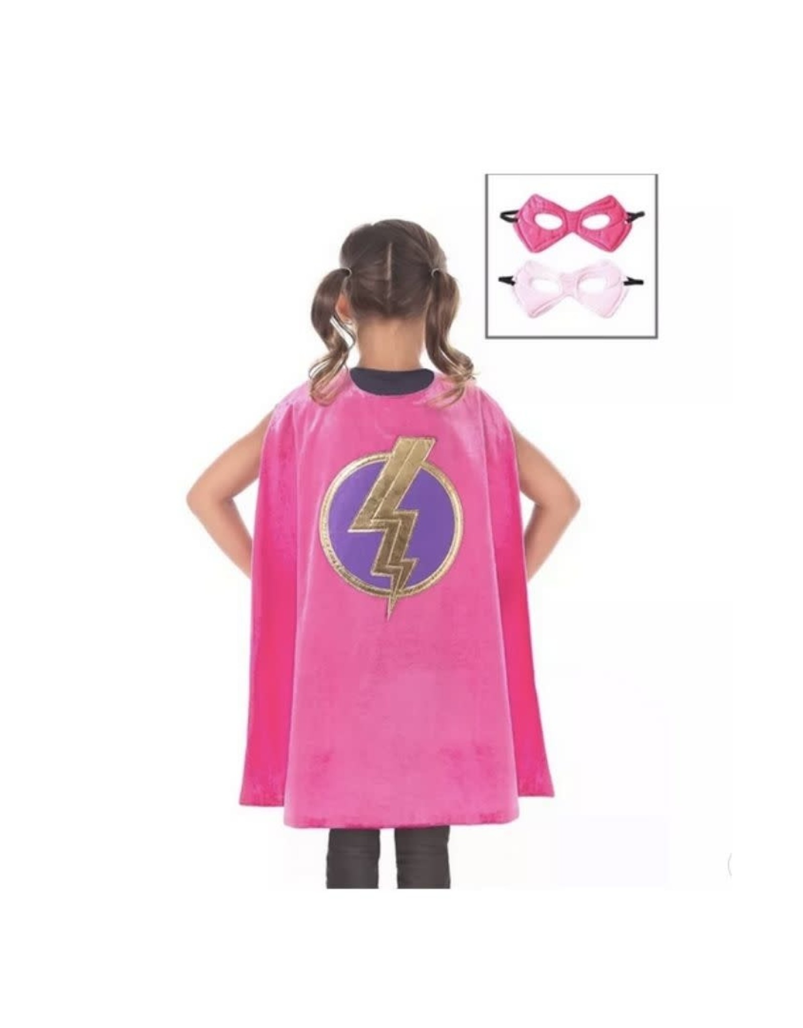 Little Adventures Pink Hero Cape & Mask Set