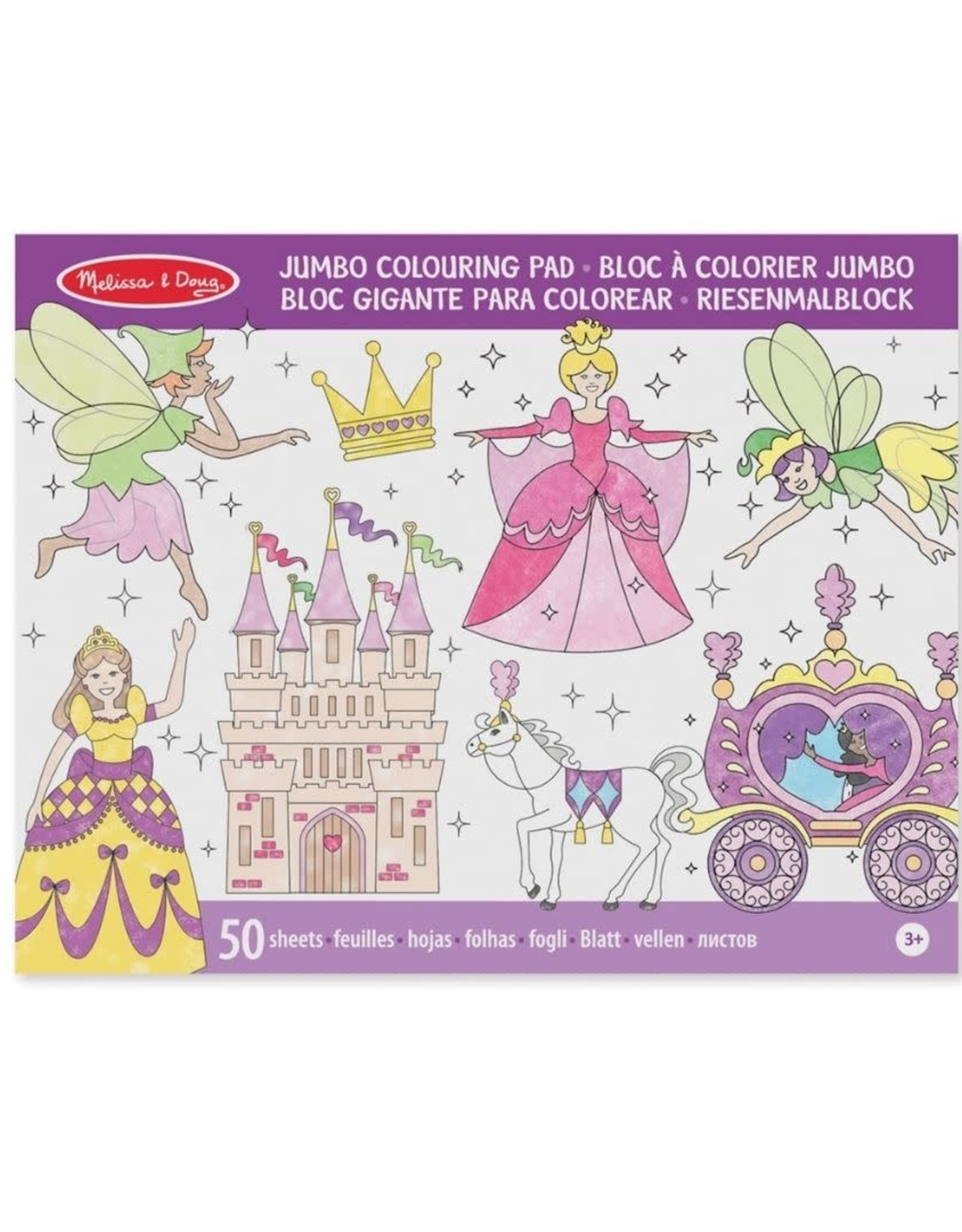 Melissa & Doug Jumbo Coloring Pad - Princess & Fairy
