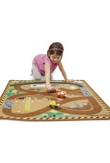 Melissa & Doug Round the Site Construction Truck Rug