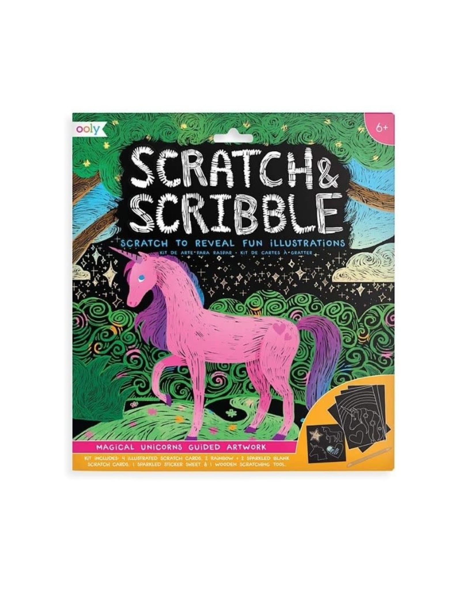 Ooly Scratch & Scribble - Magical Unicorns