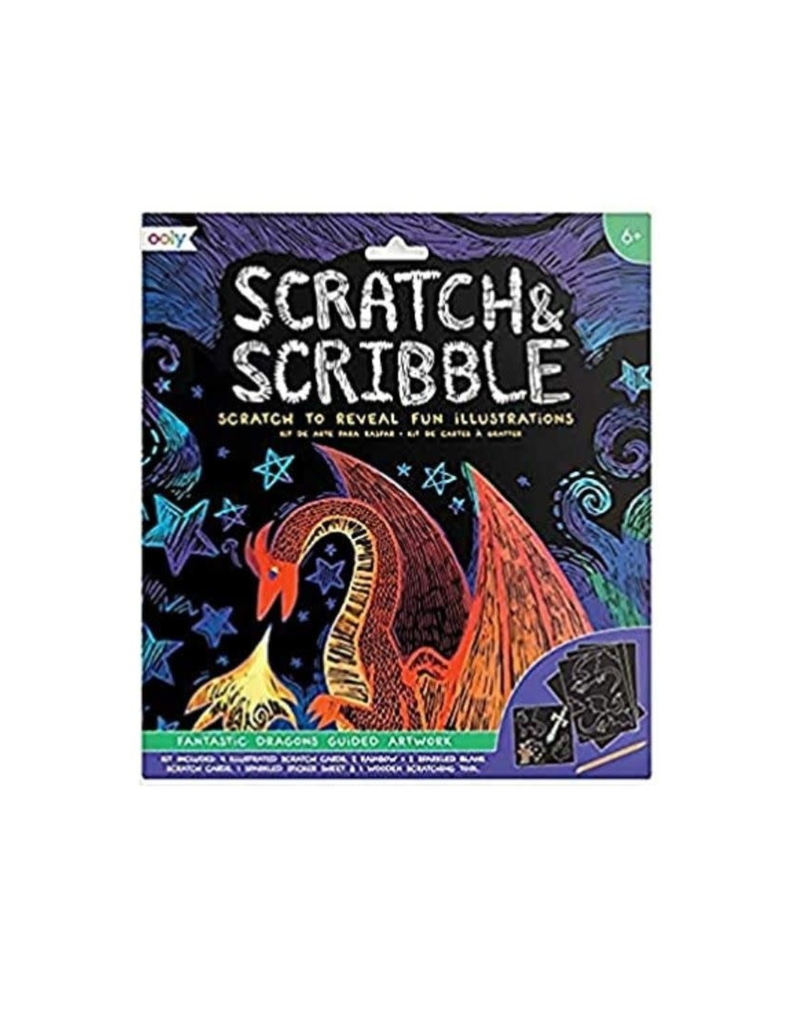 Ooly Scratch & Scribble - Fantastic Dragons