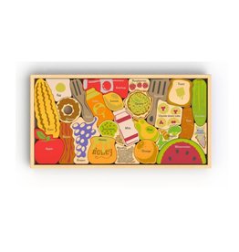 beginAgain Alphabites A-Z Food Puzzle & Playset