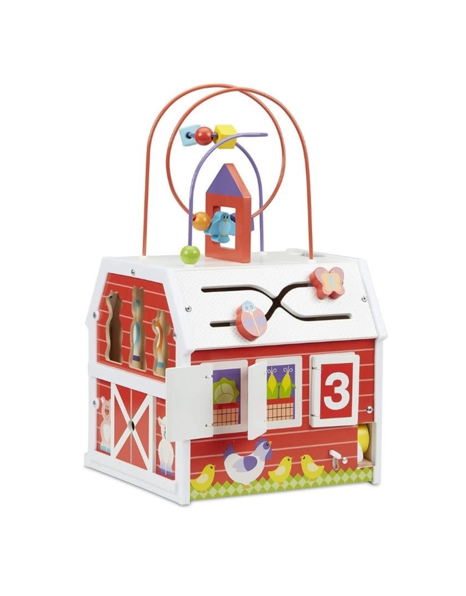 Melissa & Doug First Play Slide, Sort & Roll Activity Barn