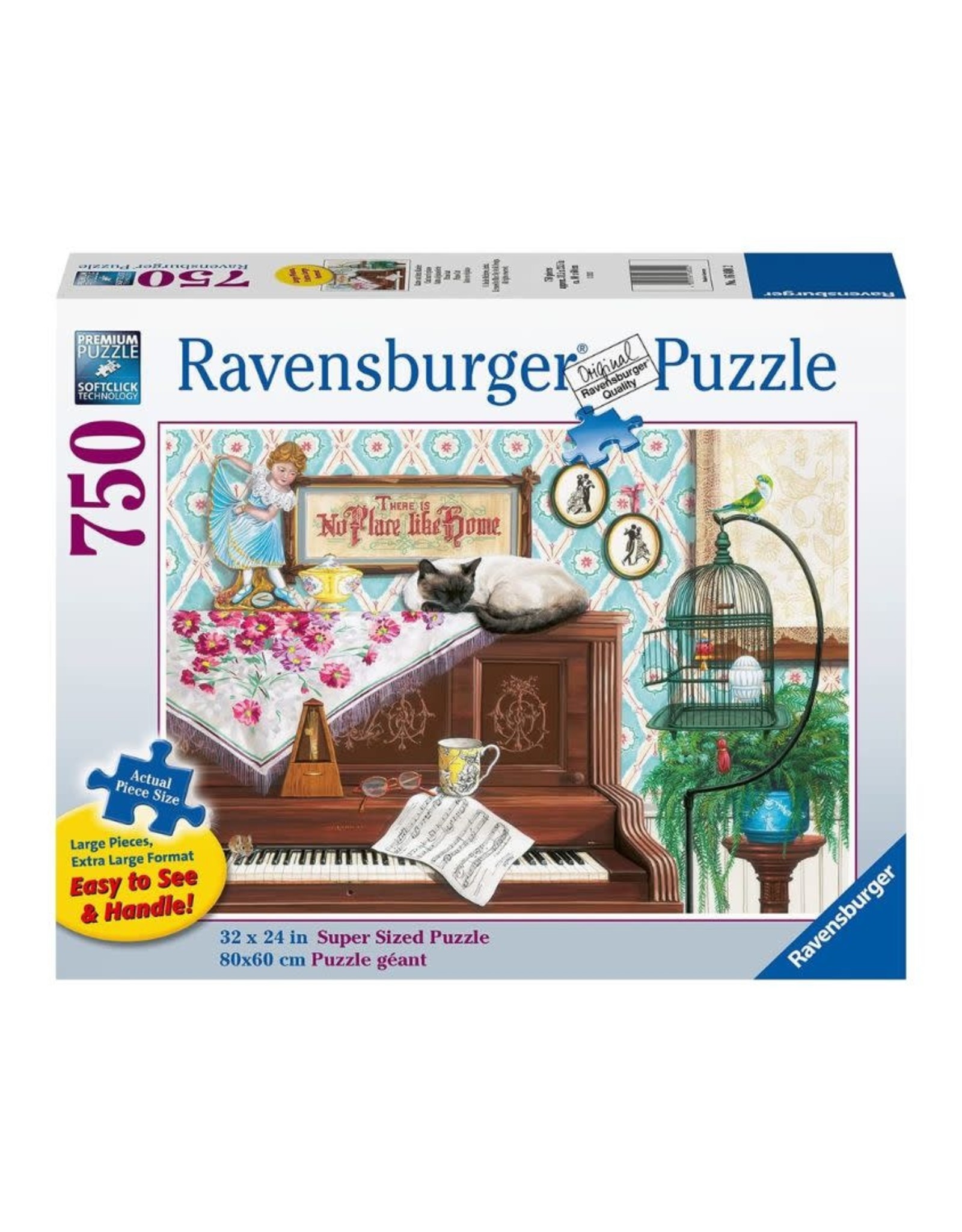 Ravensburger Piano Cat  750 pc Large Format