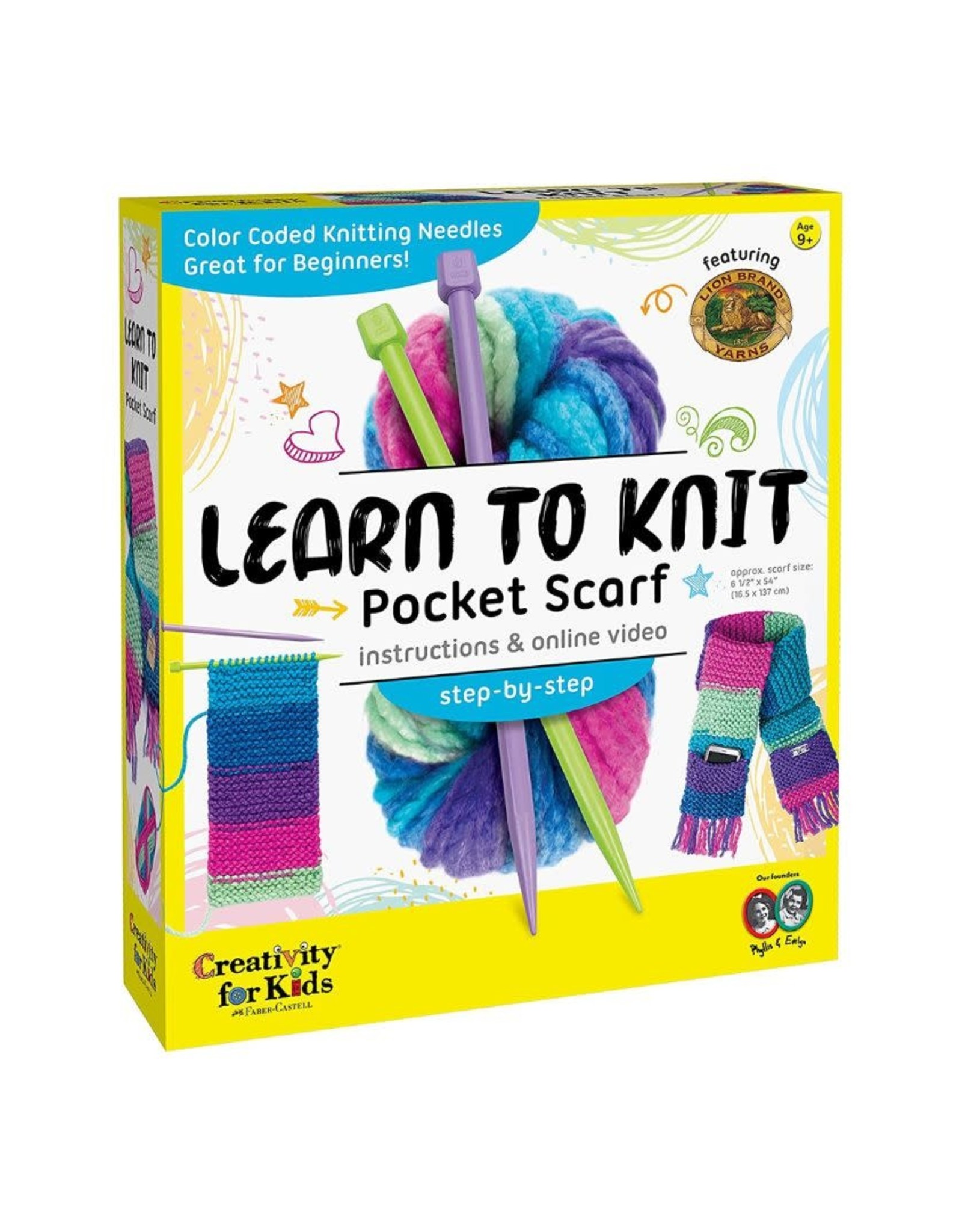 Faber-Castell Learn to Knit Pocket Scarf