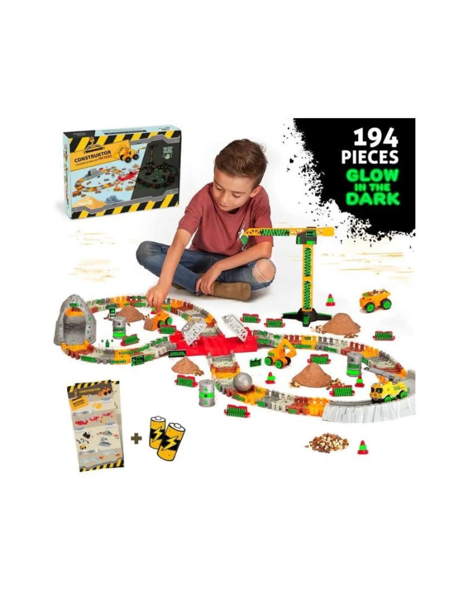Construktor Glow in the Dark - Construction Race Track Site