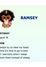 Ty Inc. RAMSEY - lion with horn reg