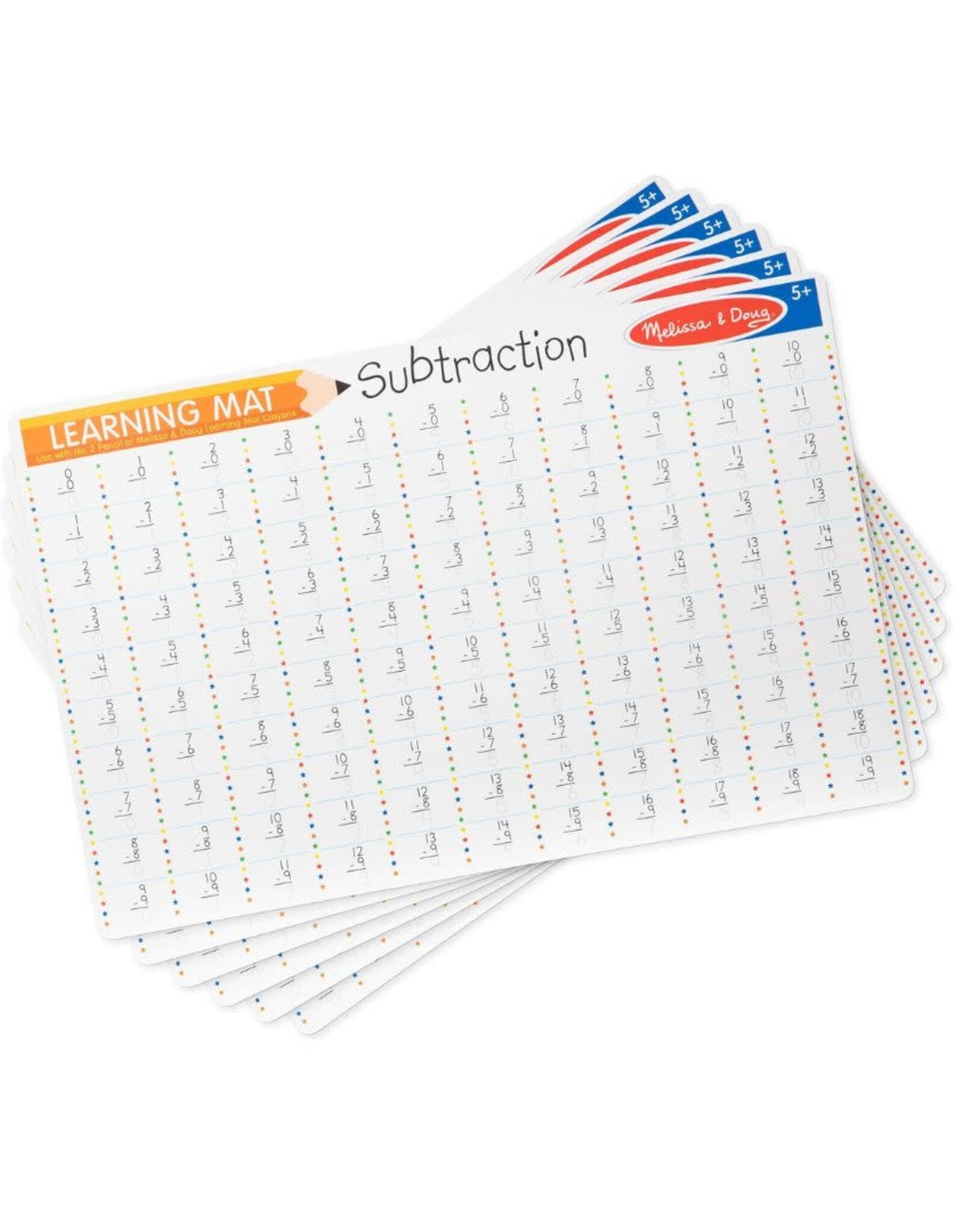 Melissa & Doug Subtraction Problems Write-A-Mat