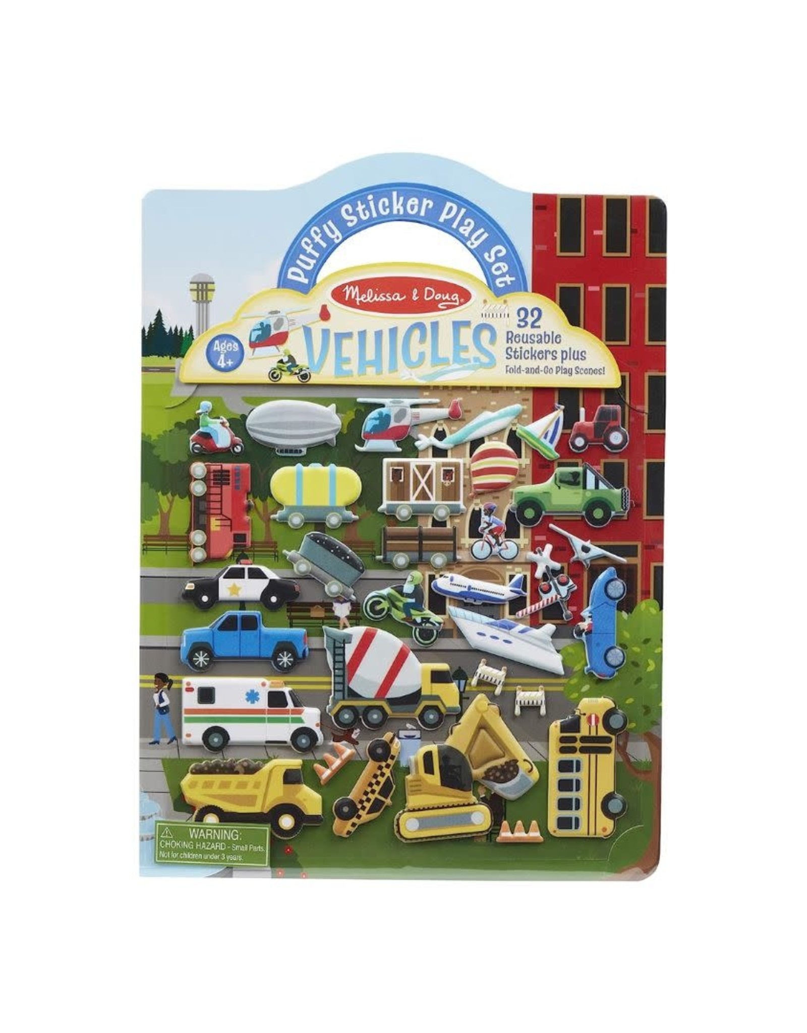 Melissa & Doug Puffy Sticker Play Set- Vehicles