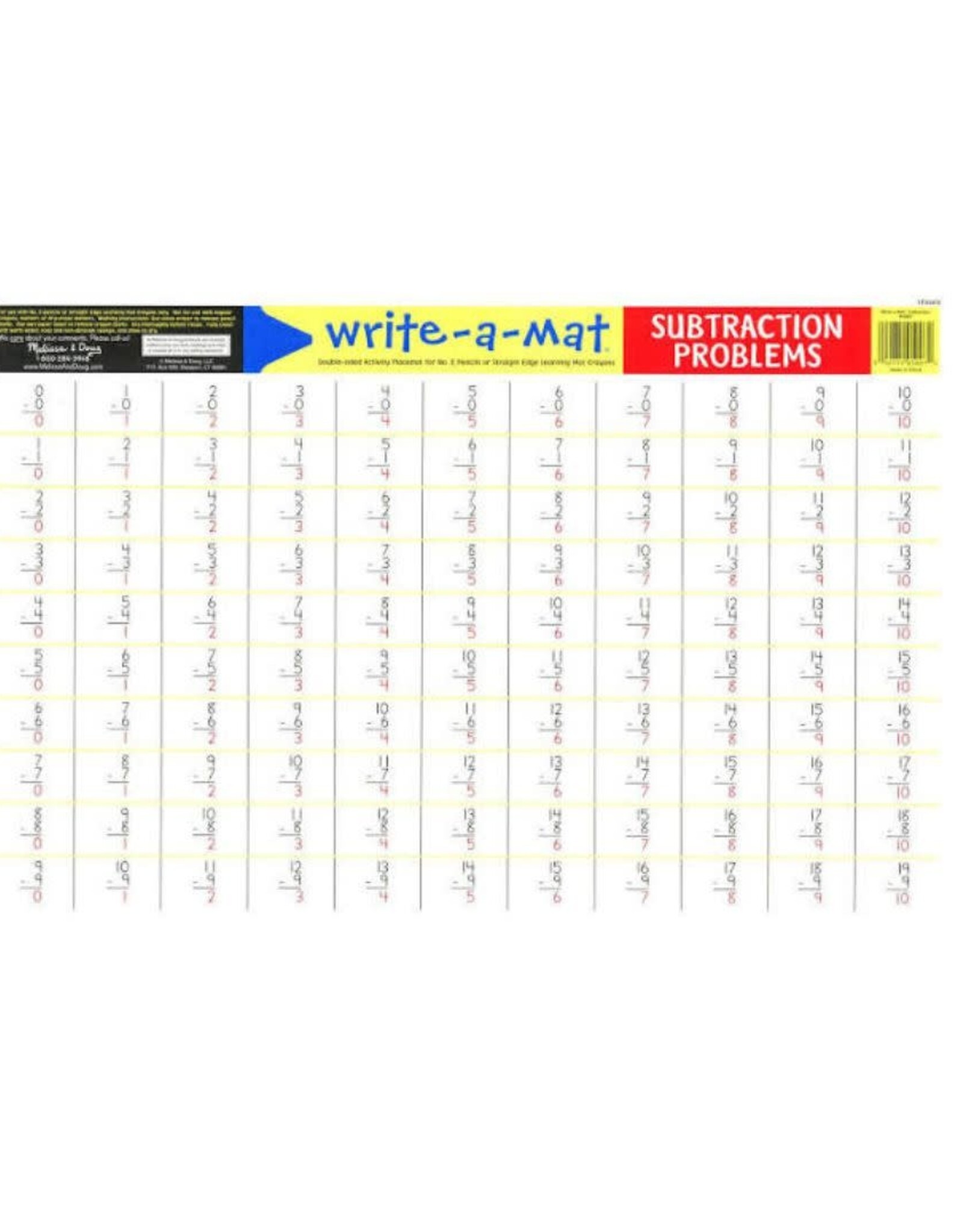 Melissa & Doug Subtraction Mats