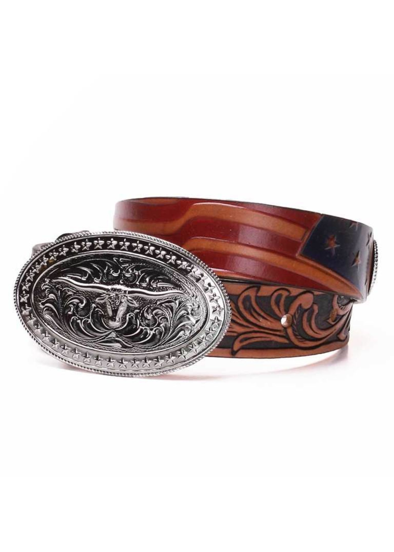 Sovjet Extreem Infecteren Tony Lama Kids USA Made Americana Leather Belt C60204 - Circle B Western  Wear