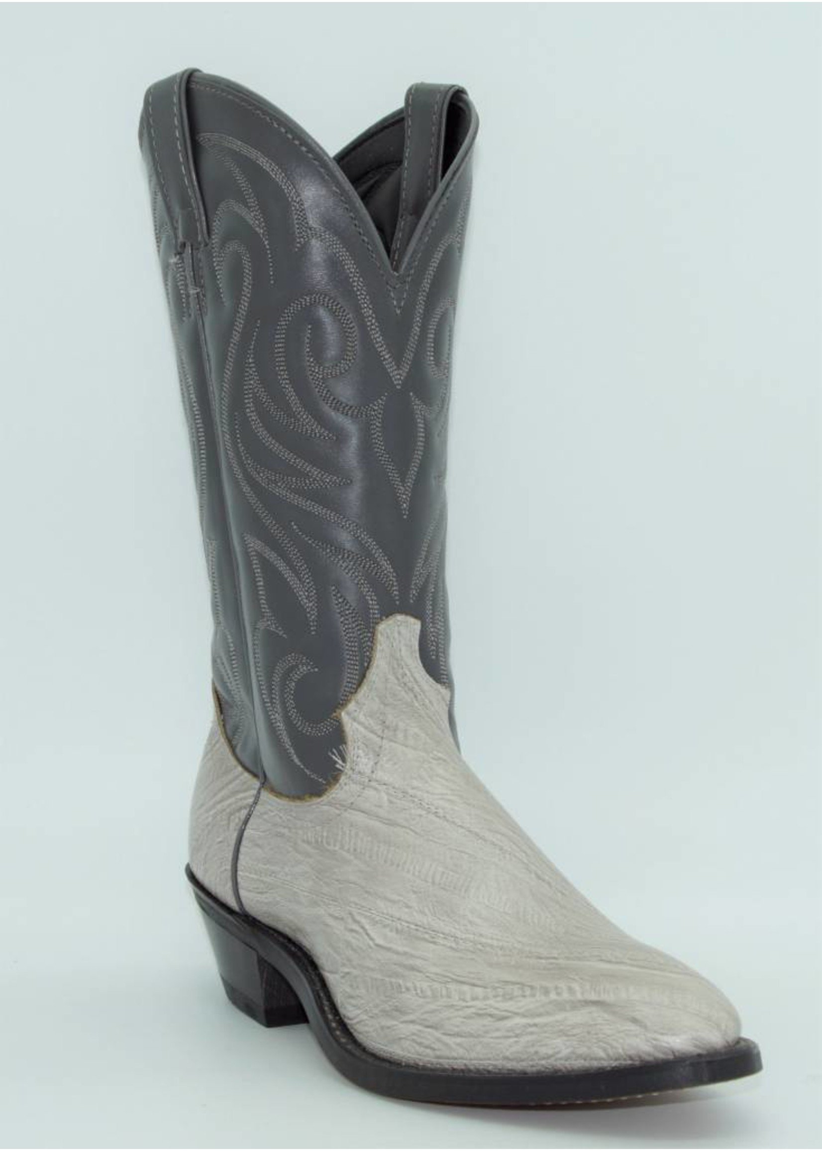 gray western boots