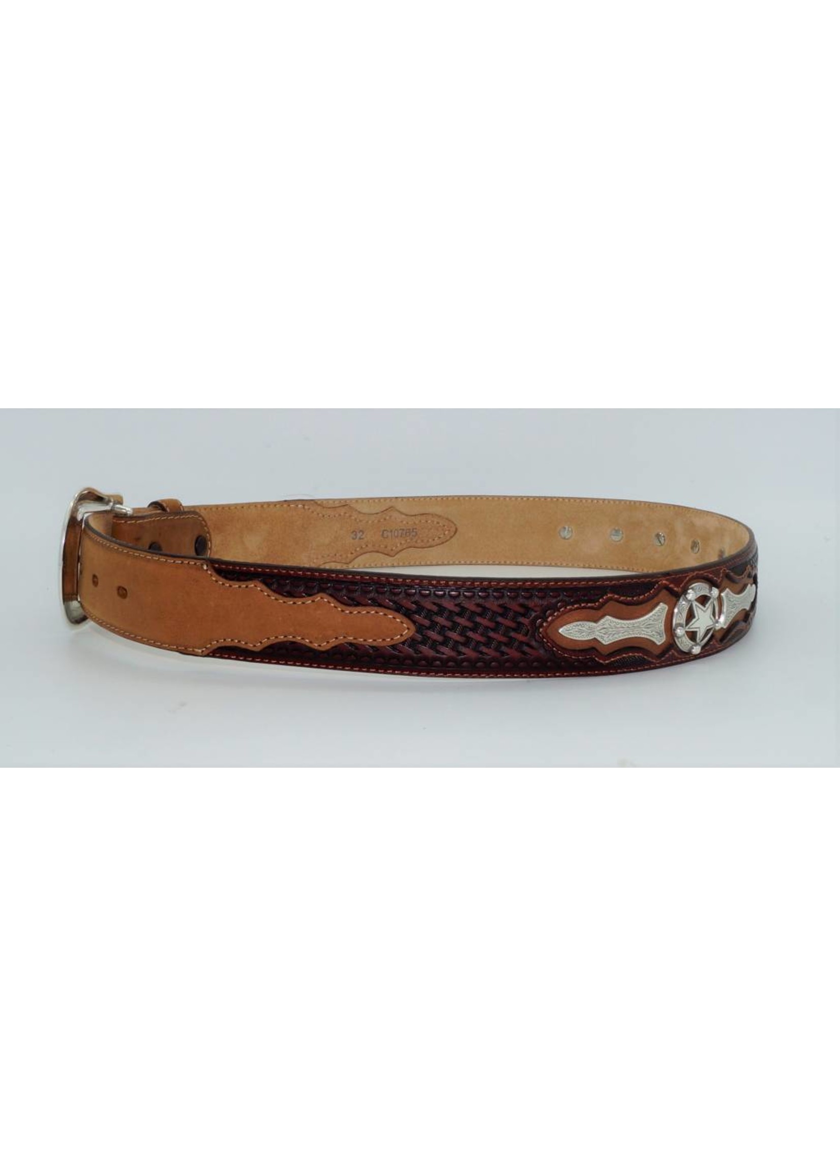 Justin Men's Tan Odessa Star Belt