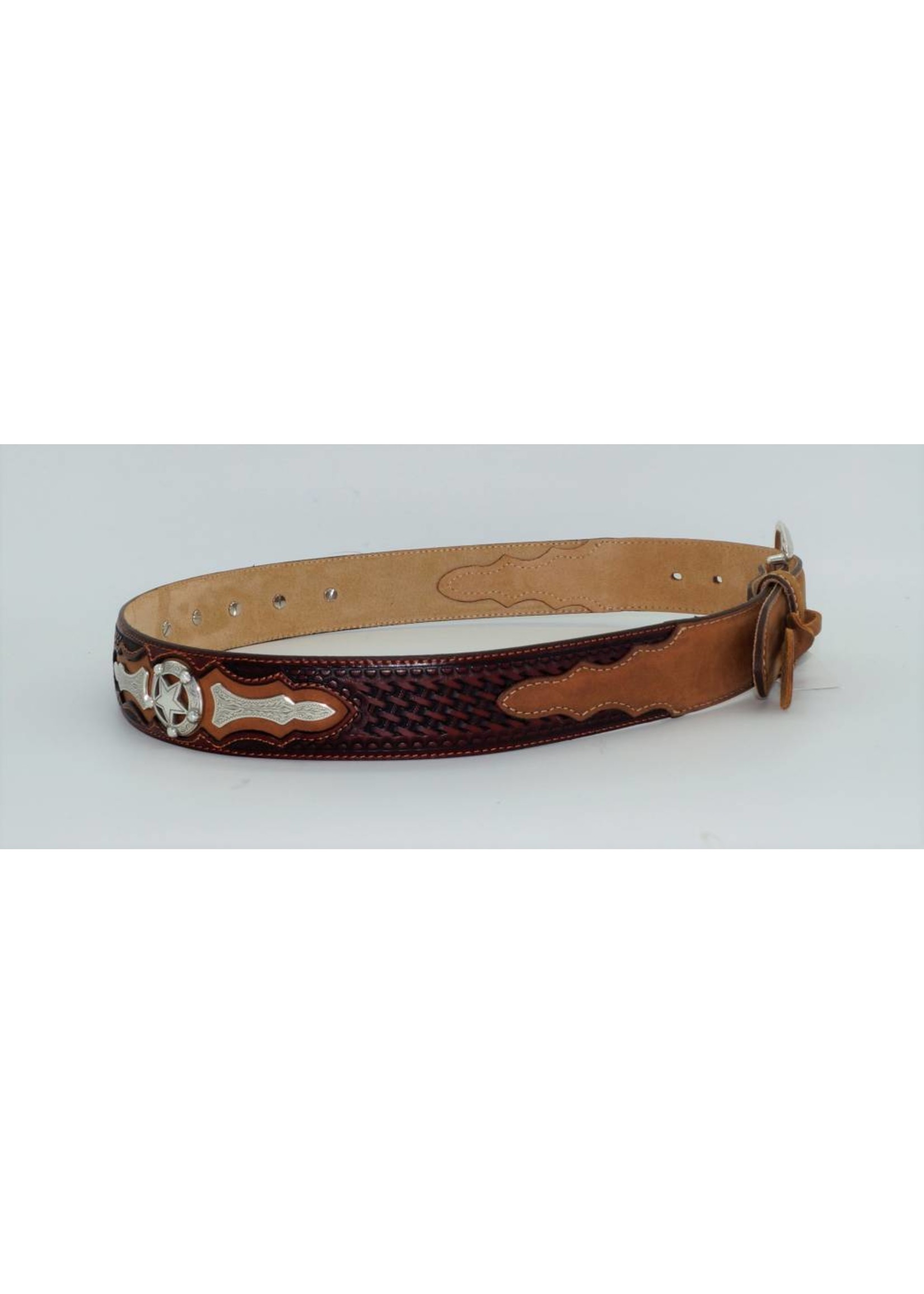 Justin Men's Tan Odessa Star Belt