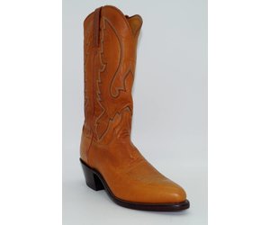 Men's Cowboy Western Boots Tan Leather 