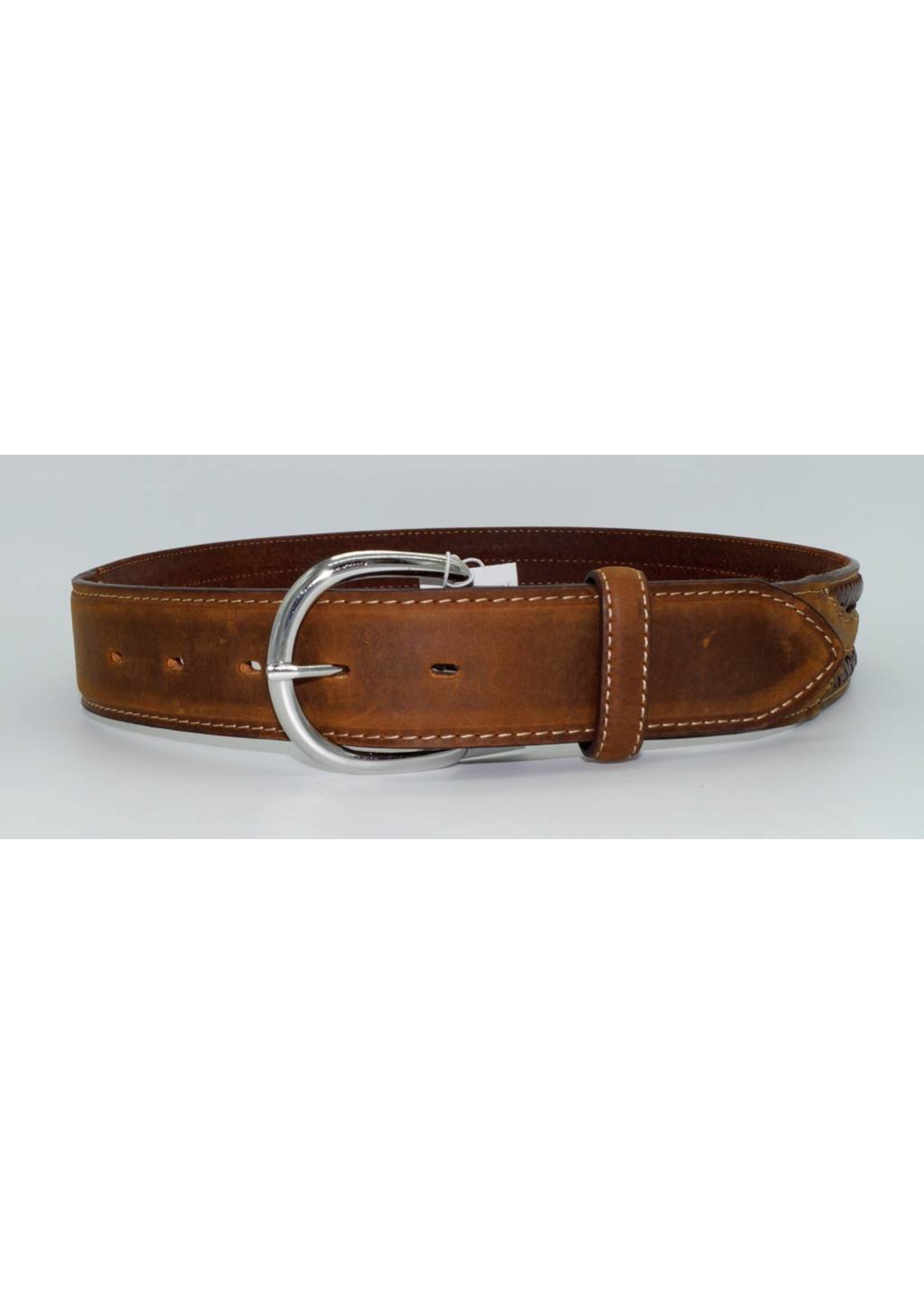 Tony Lama Men's Laced Edge Horse Hair Ribbon Belt 5A109