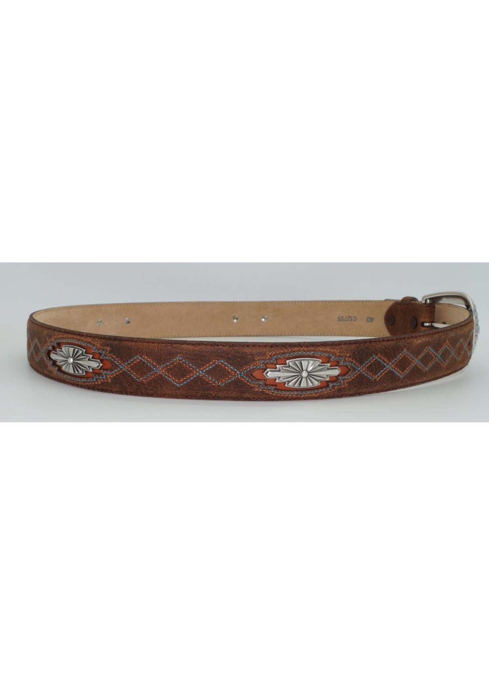 Navajo Country Leather Belt C12755 - Circle B Western Wear