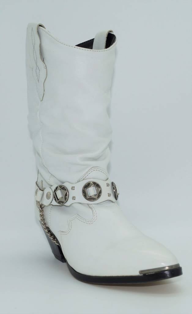 white leather womens boots