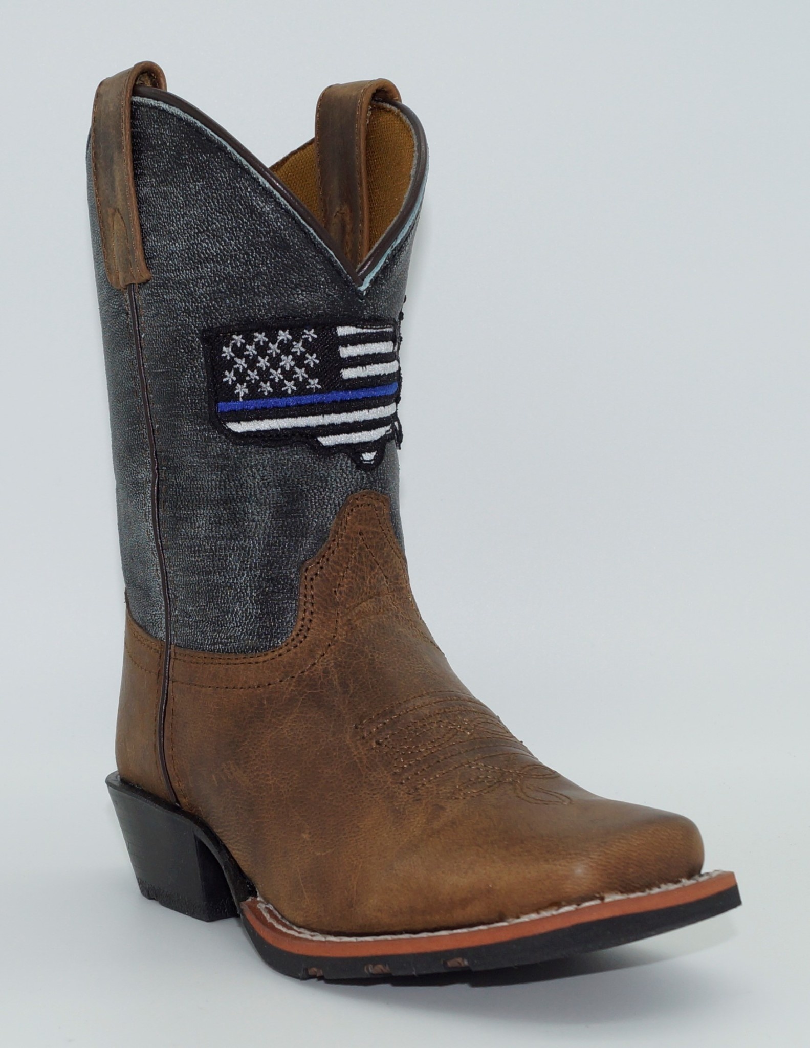 thin blue line western boots
