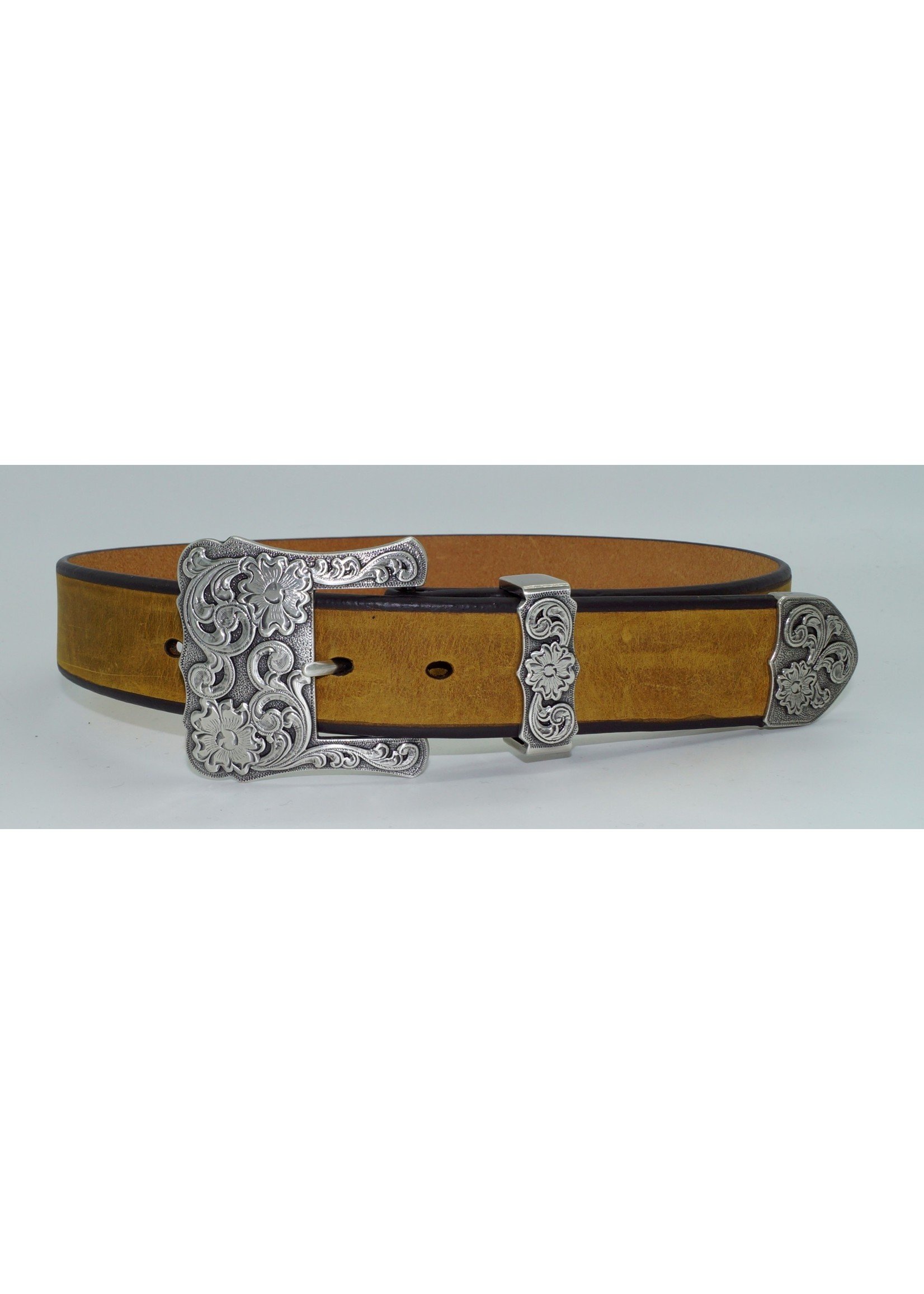 Women's Western Belt Floral Engraved N3497744 - Circle B Western Wear