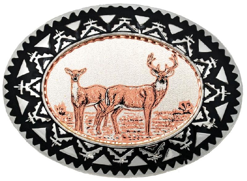 deer belt buckle