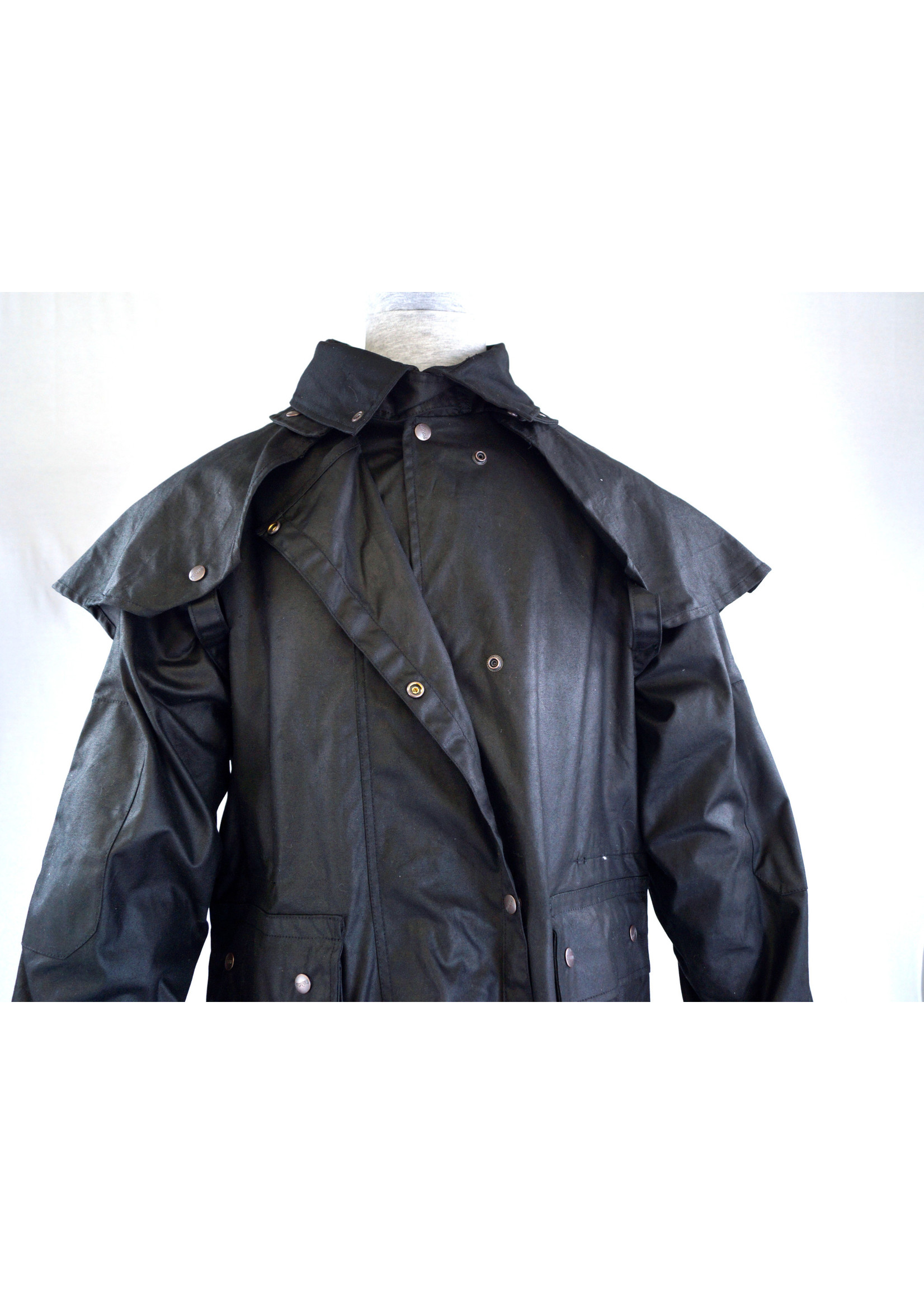 Black Australian Outback Short Duster Jacket