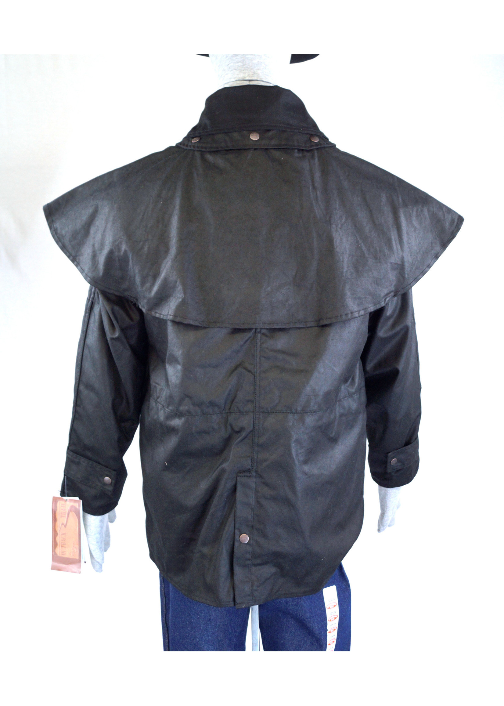 Black Australian Outback Short Duster Jacket