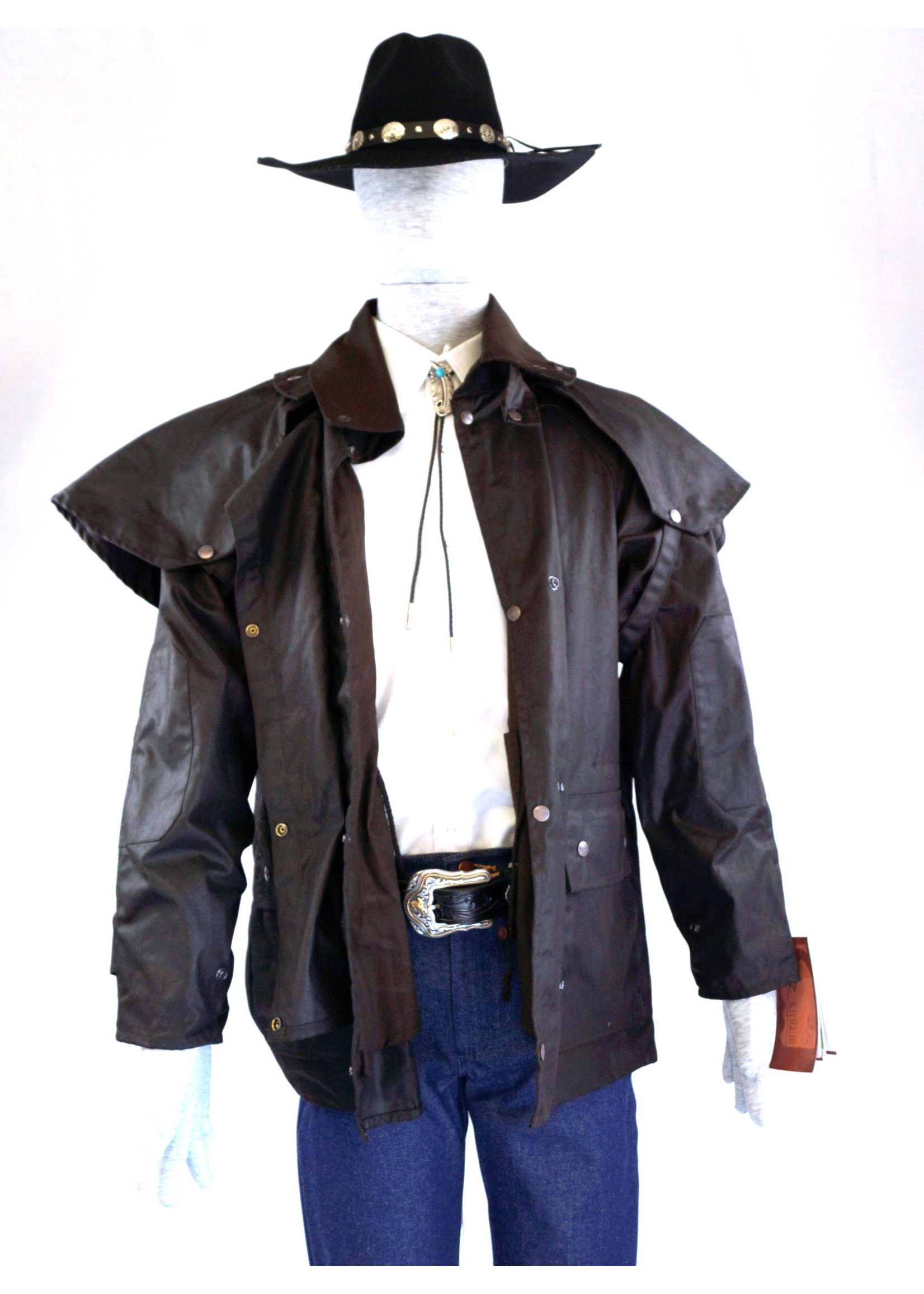 Brown Australian Outback Short Duster Jacket