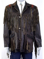 758-35/ Fringe Jacket-Black