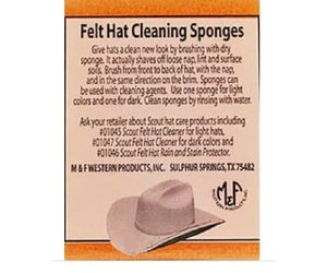 M&F Western® Felt Hat Cleaning Sponges - Set of 2