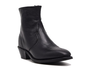 Adèle Boots - Black - Split cowhide leather - Sézane