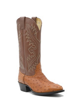 XTOE Cognac Ostrich Boots