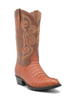 S5812D - Cognac Caiman Tail Sizes (8EE,8.5D,9.5EE,10D,10EE,13D)