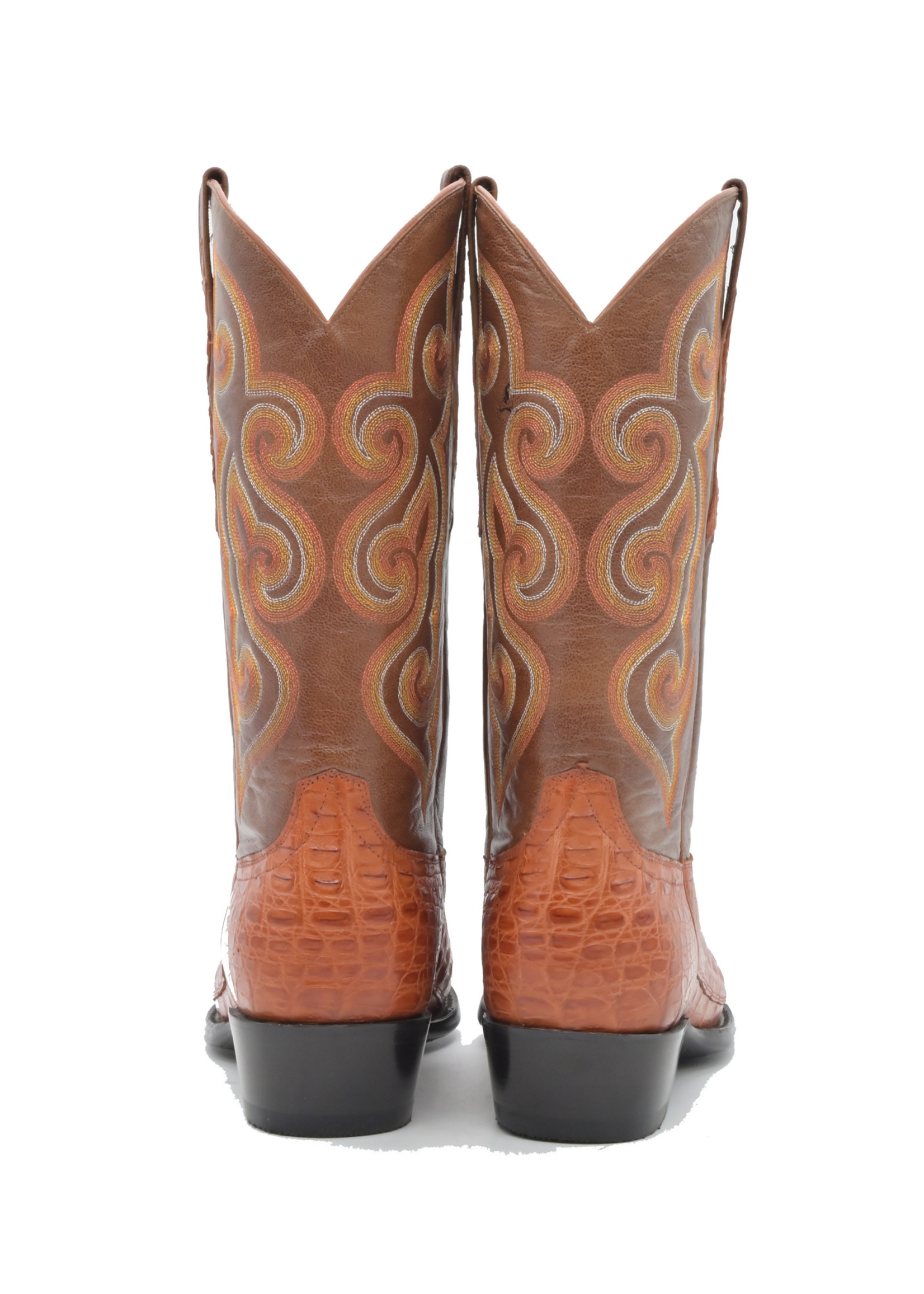 S5812D Cognac Caiman Tail Circle B Western Wear