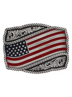 Montana Silversmiths A590P- American Flag Buckle