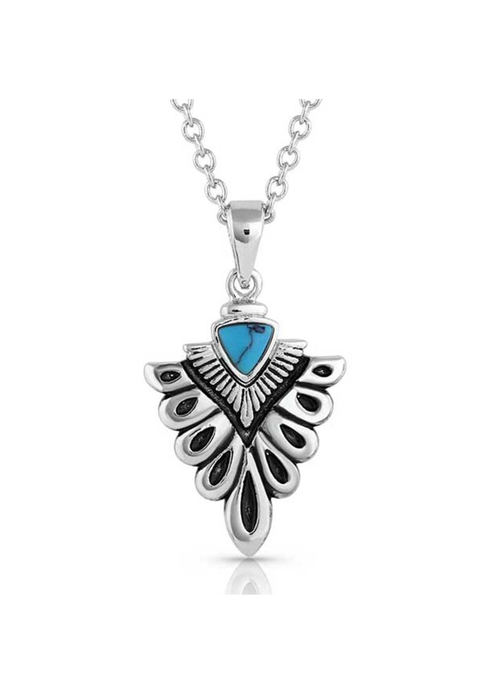 Montana Silversmiths NC5251 - Western Crowned Turquoise Necklace