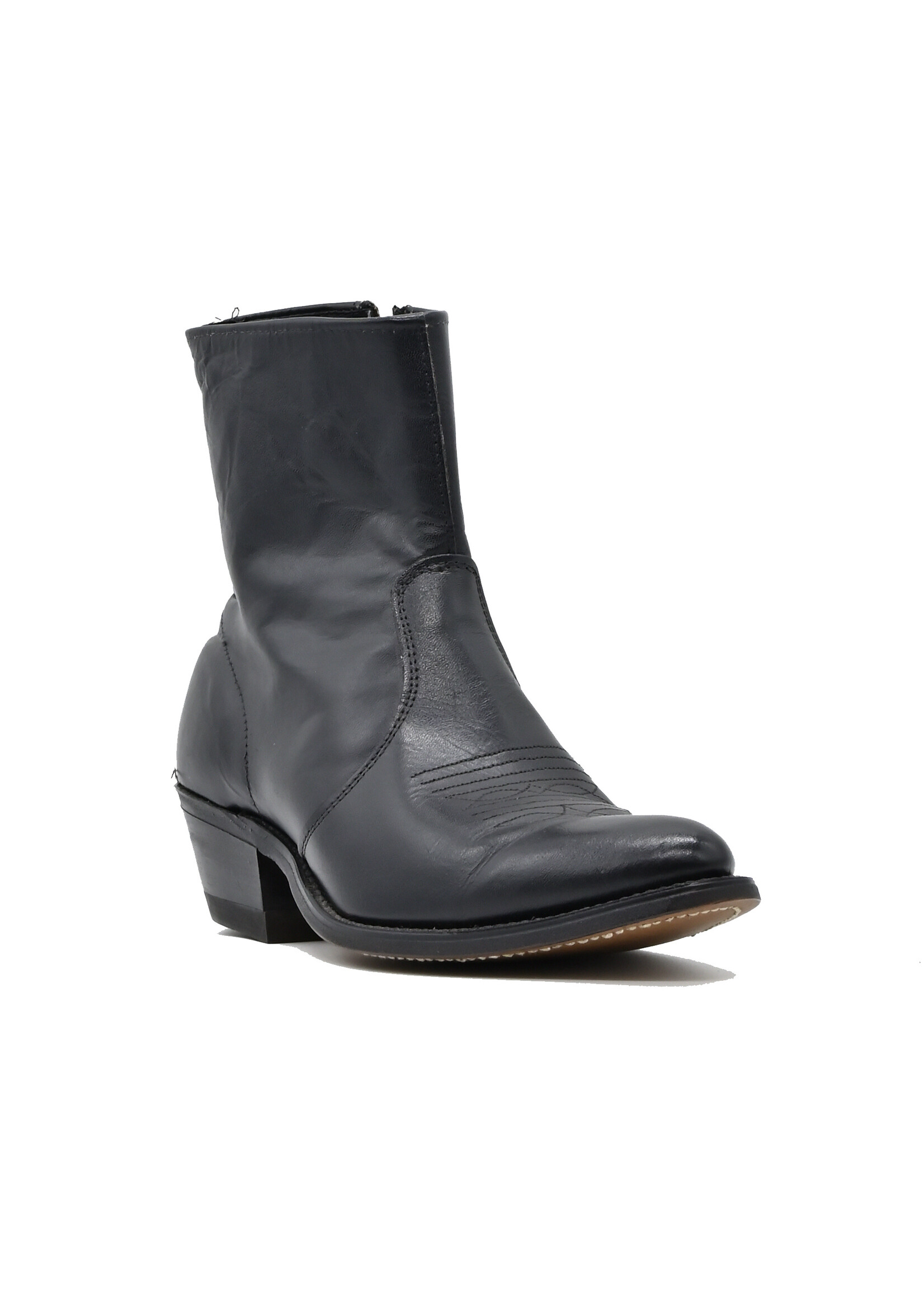 Walker 6545 Black Short Zipper Boot (Size 7D)